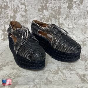 Jeffrey Campbell Tahiti Last Platform Espadrille in Grey Heather